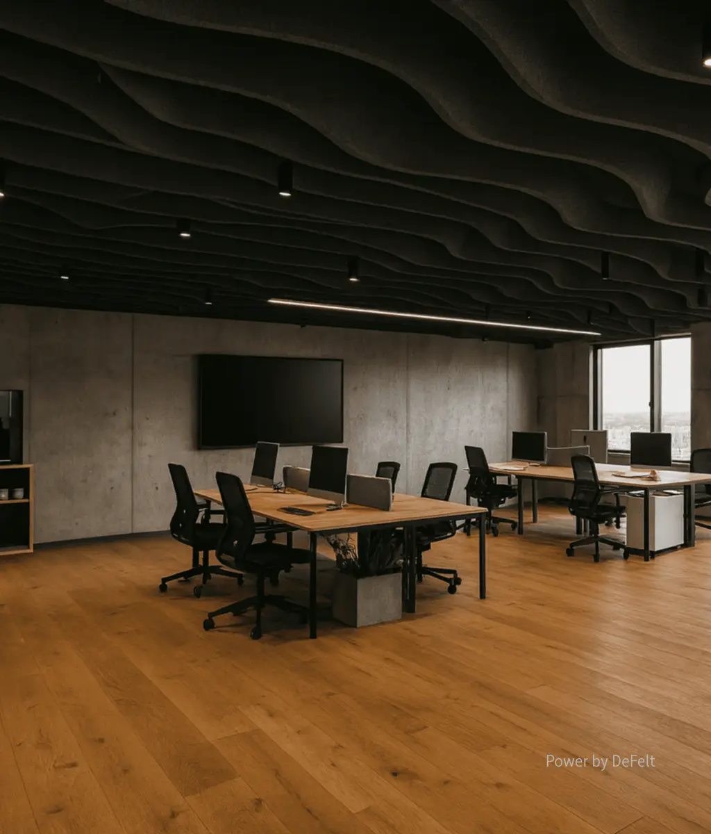 BaffleAir - podwieszane panele akustyczne z filcu